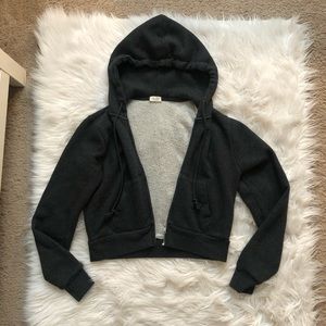 Brandy Melville Crop Zip Up